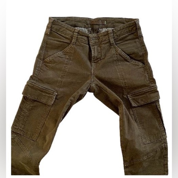 JBRAND Houlihan Army Green Skinny Cargo Jeans Size 25 - Picture 7 of 15